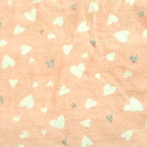 Adorable pink, silver and white heart dress.